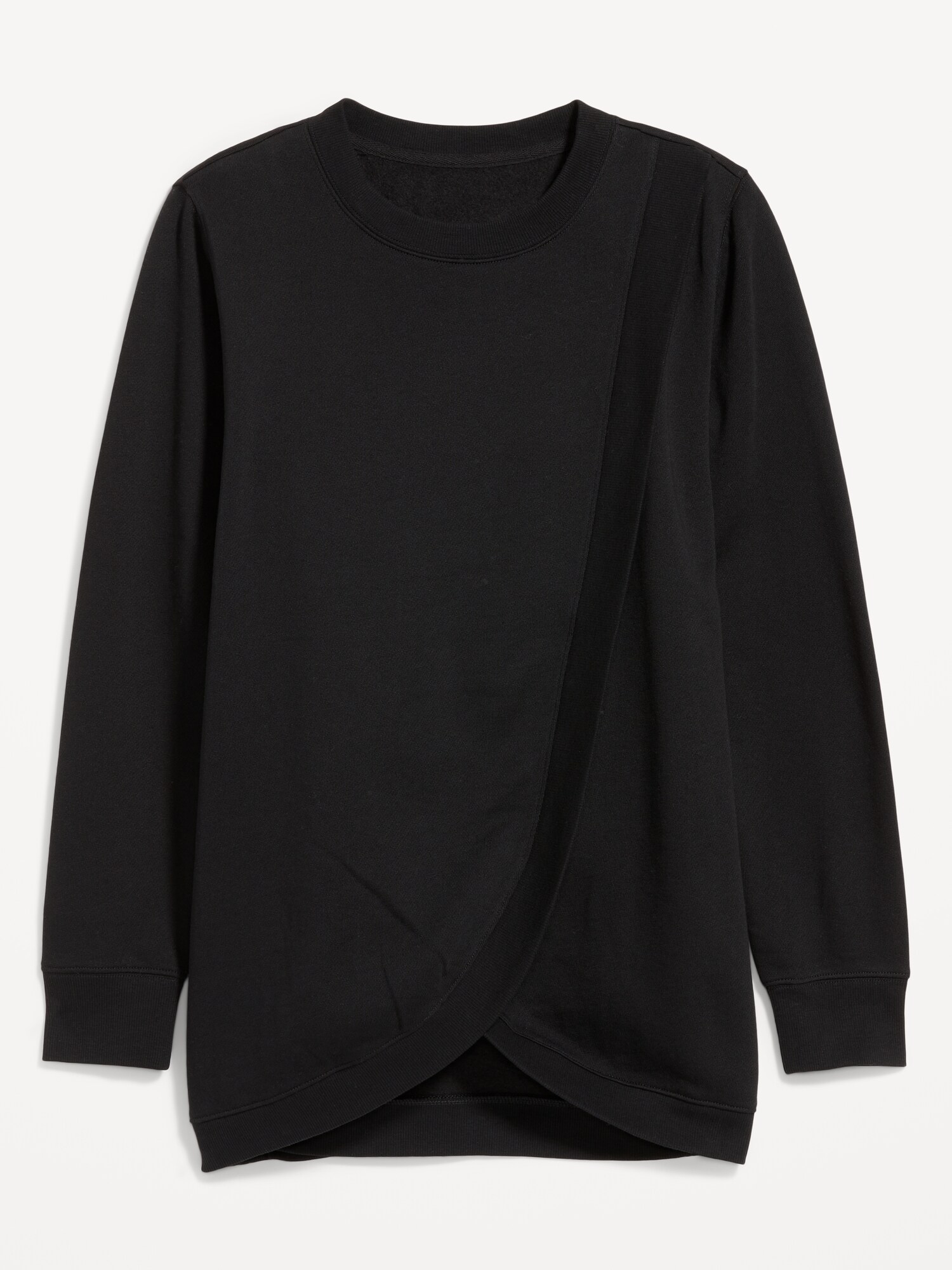 Женский свитшот Old Navy Maternity SoComfy Crossover Nursing Tunic, цвет: Чёрный — фото 4