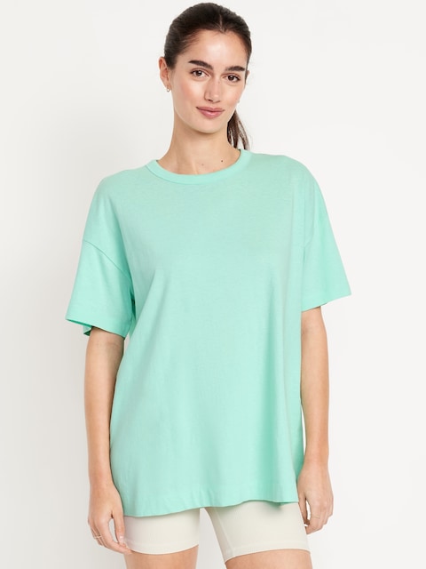 Oversized EveryWear Tunic T-Shirt - Aquaverde