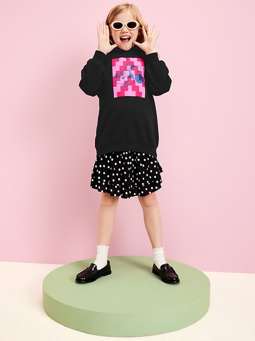 Image number 1 showing, Old Navy x Disney© Oversized Graphic Pullover Tunic Hoodie for Girls