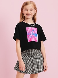 Image number 3 showing, Old Navy x Disney© Cropped Graphic Raw-Edge T-Shirt for Girls