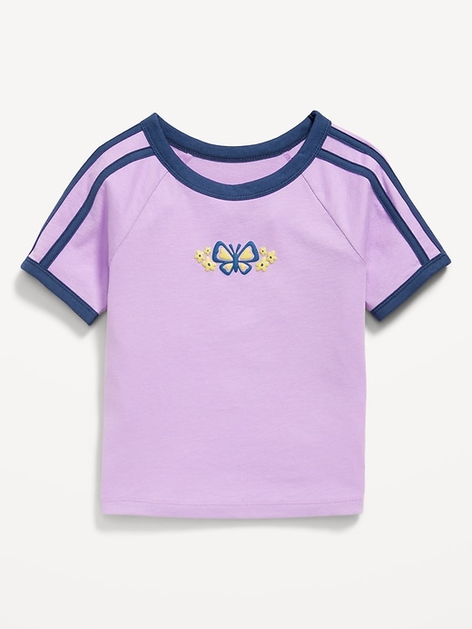 Image number 4 showing, Fitted Short-Sleeve Graphic T-Shirt for Girls