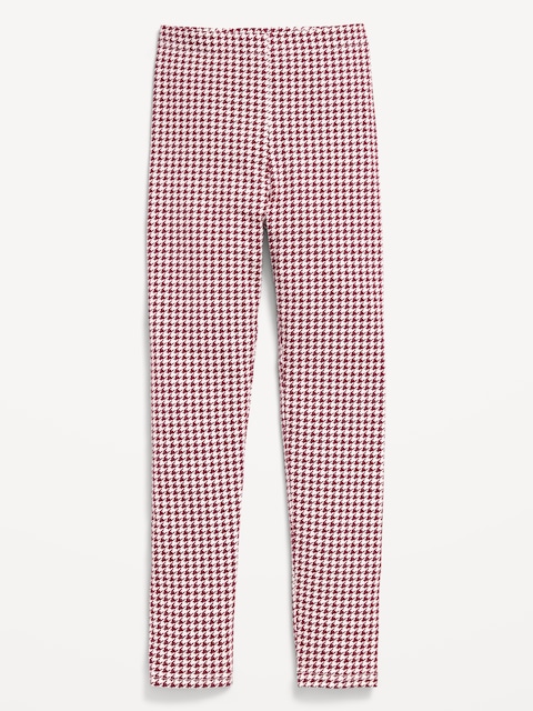 Printed Leggings for Girls - Houndstooth