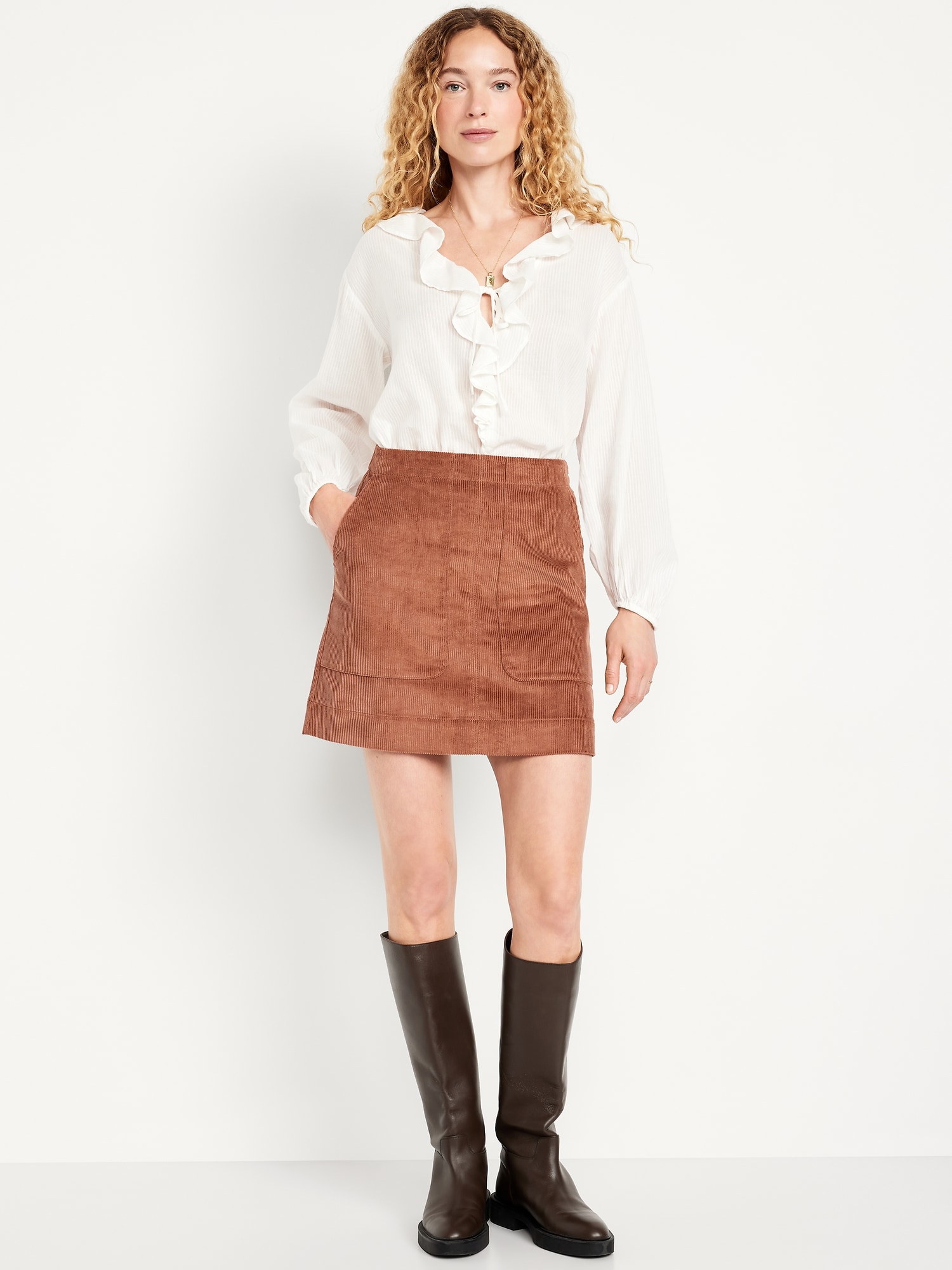 Mini Corduroy Skirt