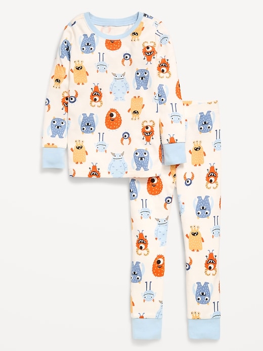 Image number 1 showing, Printed Snug-Fit Pajama Set for Toddler & Baby