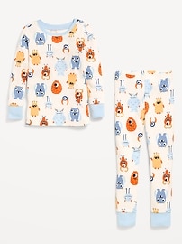 Image number 2 showing, Printed Snug-Fit Pajama Set for Toddler & Baby
