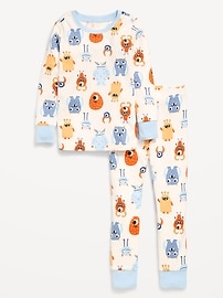 Image number 1 showing, Printed Snug-Fit Pajama Set for Toddler & Baby