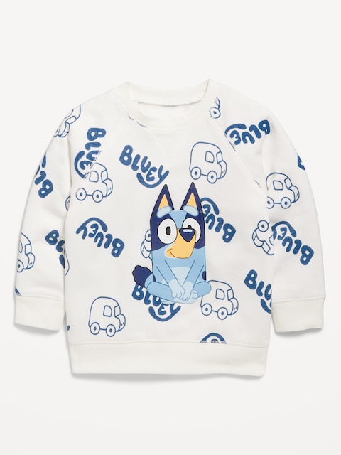 Bluey™ Unisex Graphic Sweatshirt for Toddler - Sea Salt