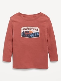 Image number 1 showing, Long-Sleeve Unisex Graphic T-Shirt for Toddler