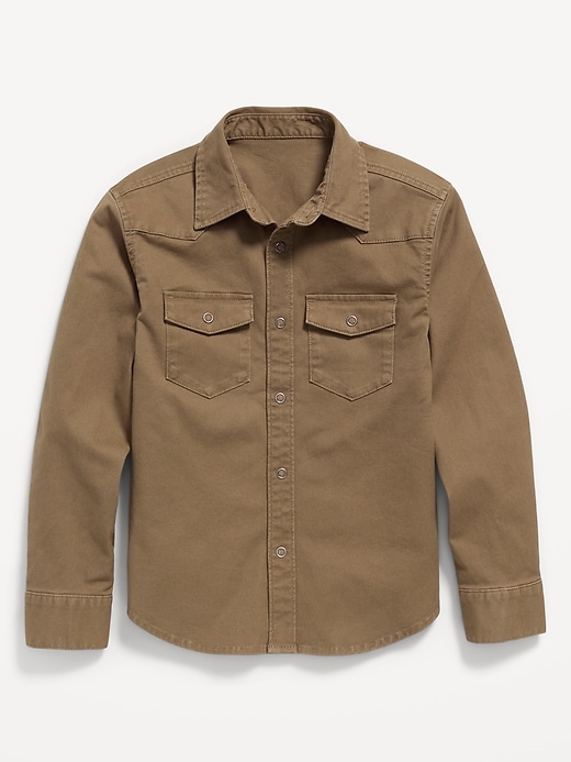 Image number 2 showing, Long-Sleeve Western Pocket Shirt for Boys