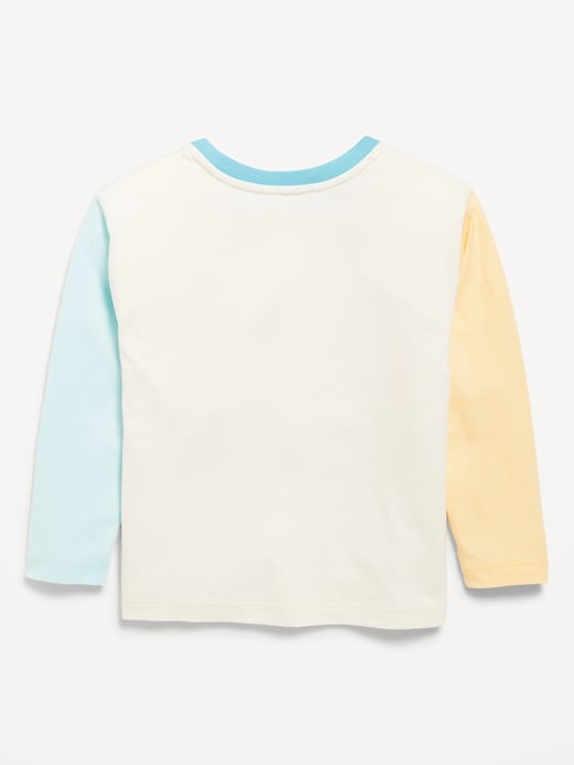 Image number 2 showing, Long-Sleeve Heart Pocket T-Shirt for Toddler Girls