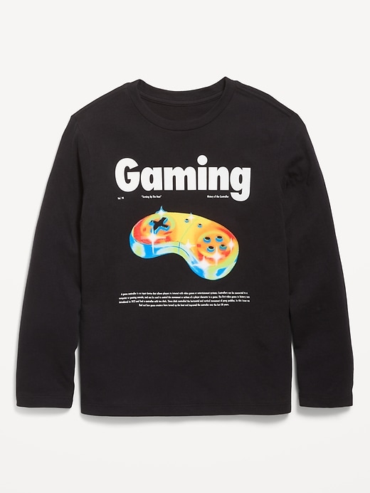 Image number 1 showing, Long-Sleeve Graphic T-Shirt for Boys