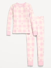 Image number 1 showing, Gender-Neutral Snug-Fit Graphic Pajama Set for Kids