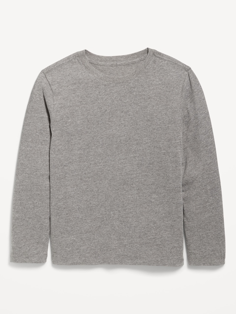 Softest Long-Sleeve T-Shirt for Boys - Heather Gray
