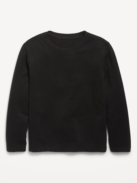 Softest Long-Sleeve T-Shirt for Boys - Light Black Heather