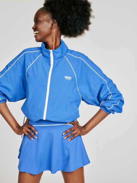 Nylon Zip Jacket - Crayon Blue