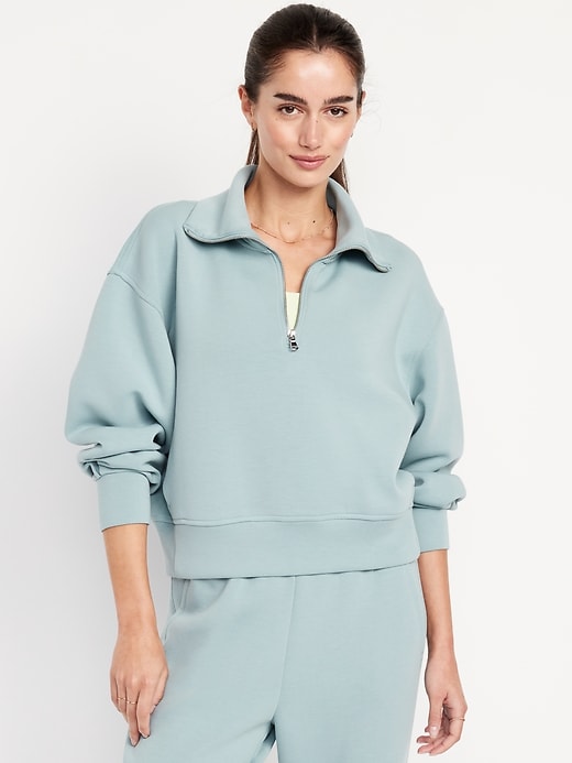 Image number 1 showing, Bounce Fleece Half-Zip Pullover Sweatshirt