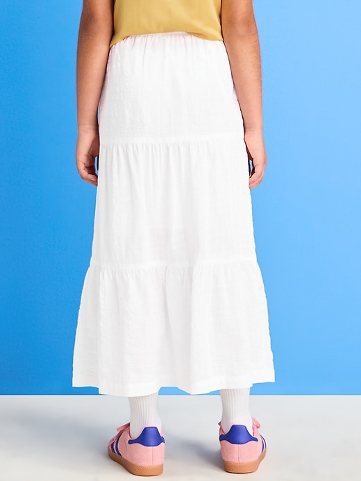 Image number 2 showing, Tiered Swing Midi Skirt for Girls