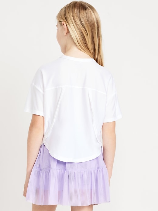 Image number 2 showing, CloudMotion Cropped Performance T-Shirt for Girls