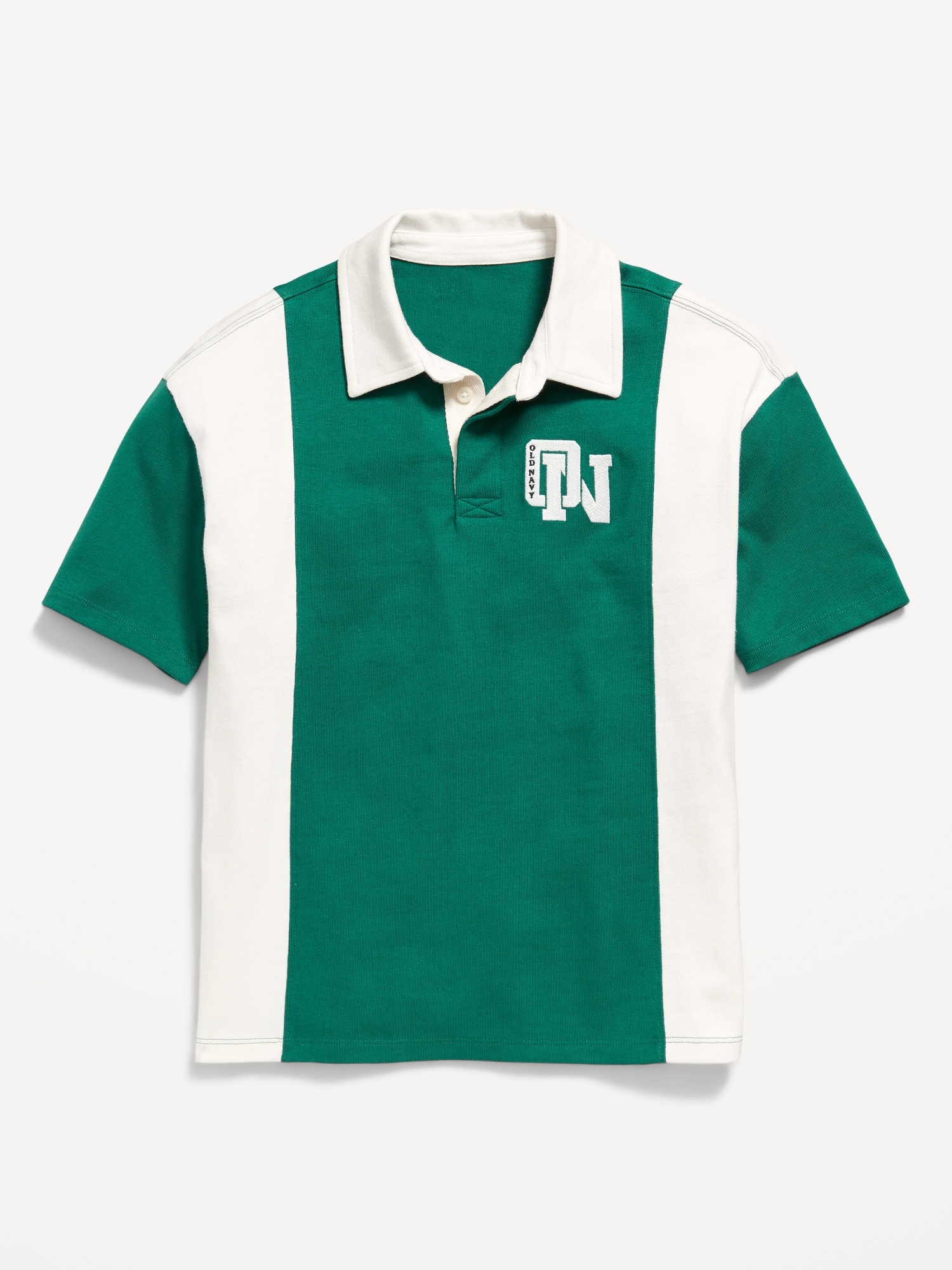 Color-Block Logo-Graphic Polo Shirt for Boys