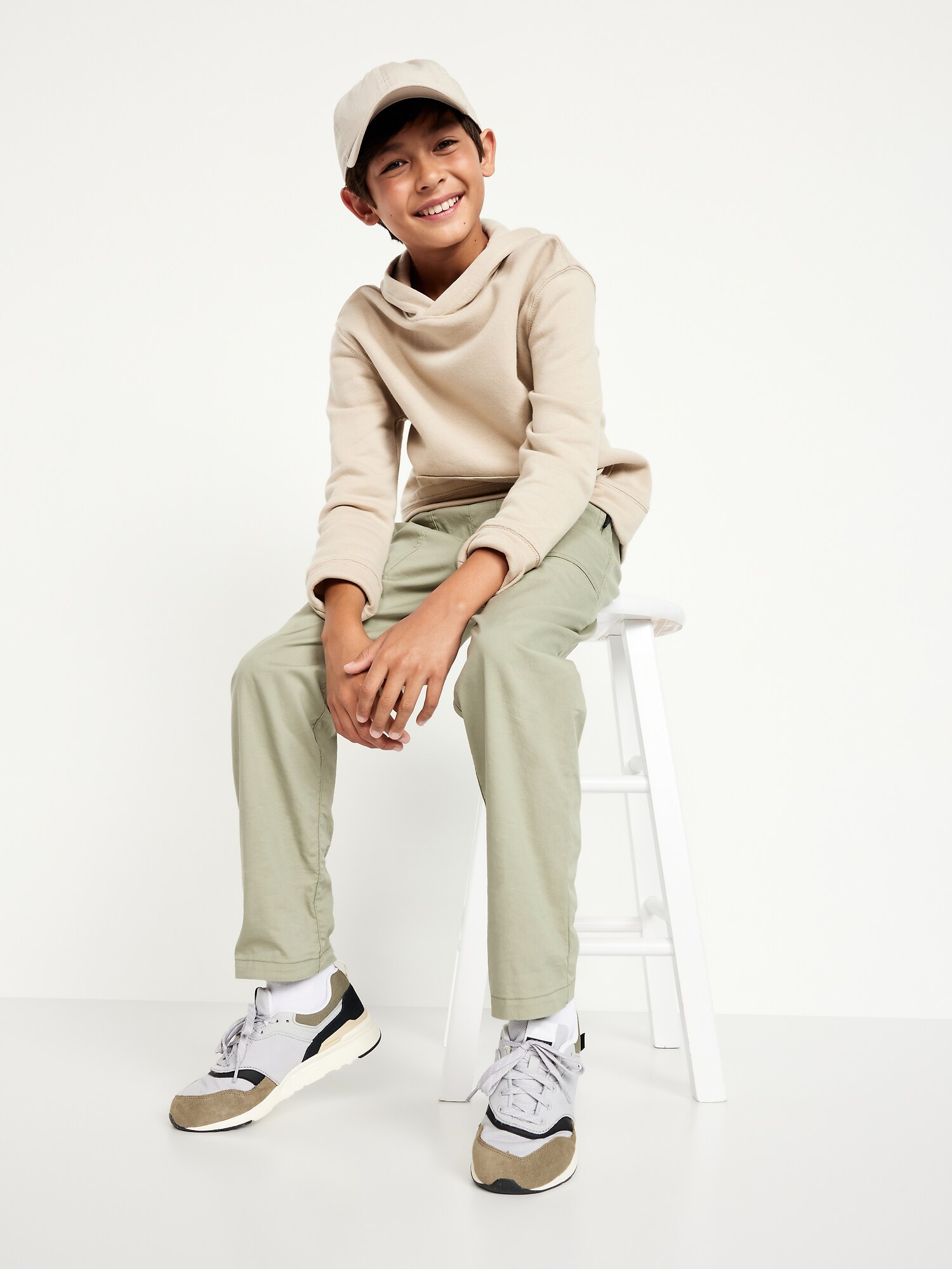 Брюки Old Navy Built-In Flex Tapered Tech Pants для мальчиков, цвет: Ammonite — фото 3
