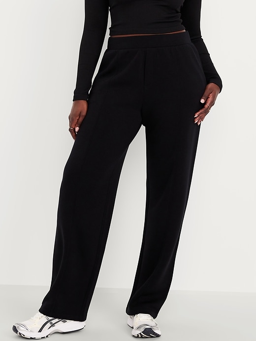 Image number 5 showing, High-Waisted Bounce Fleece Trouser Sweatpants