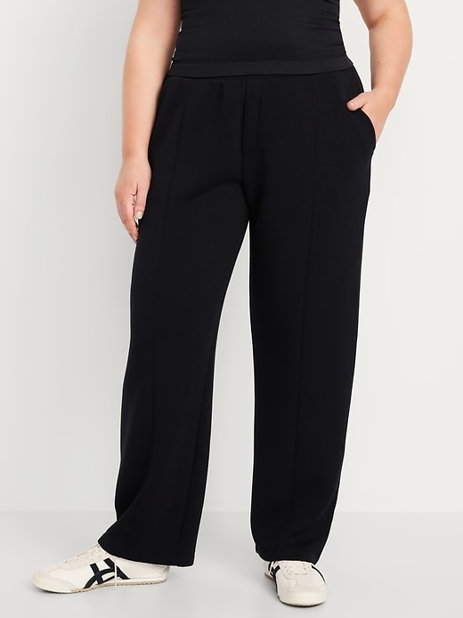 Image number 7 showing, High-Waisted Bounce Fleece Trouser Sweatpants