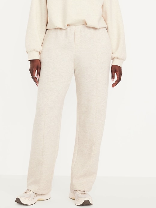 Image number 5 showing, High-Waisted Bounce Fleece Trouser Sweatpants