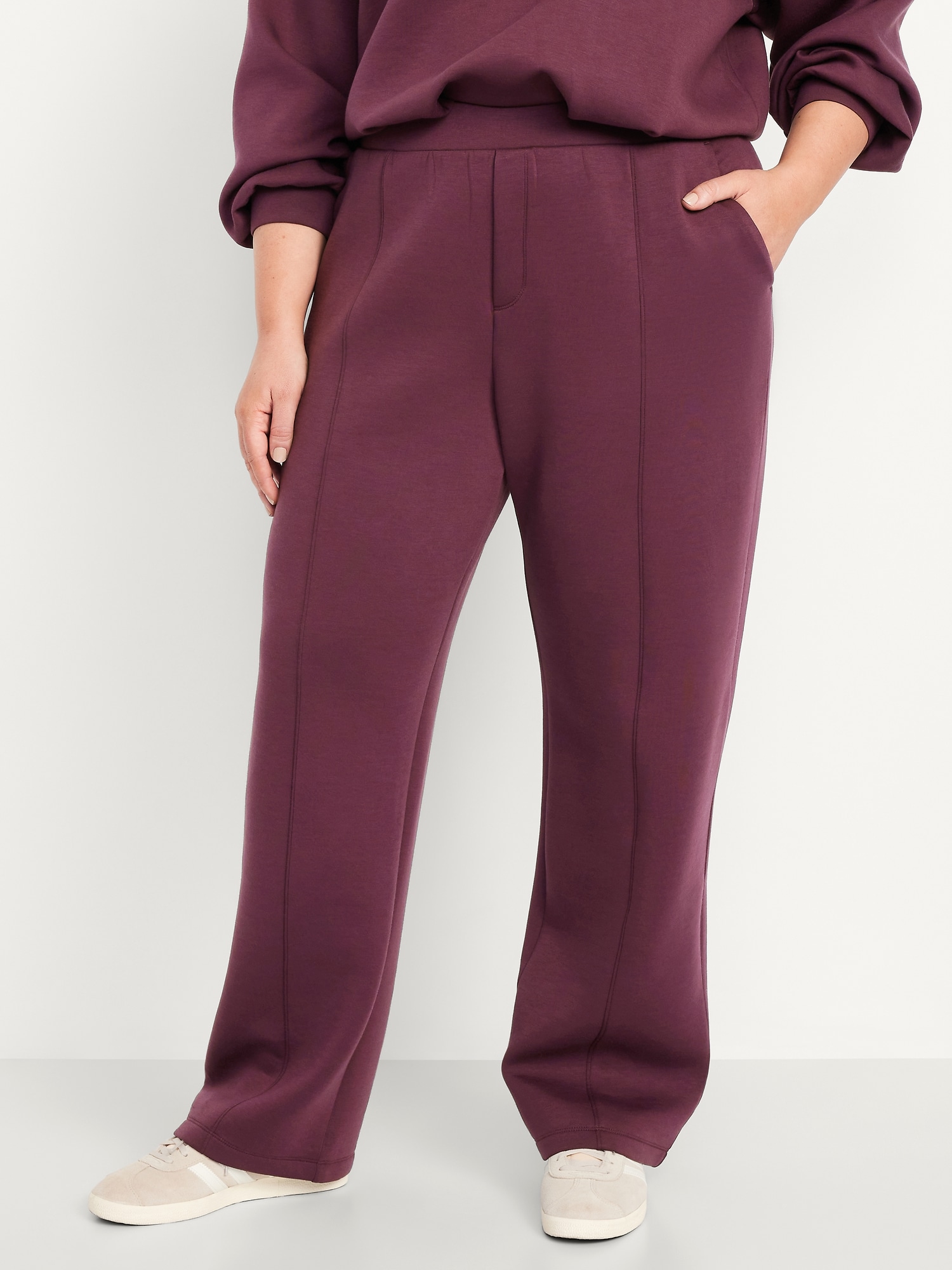 High-Waisted Bounce Fleece Trouser Sweatpants