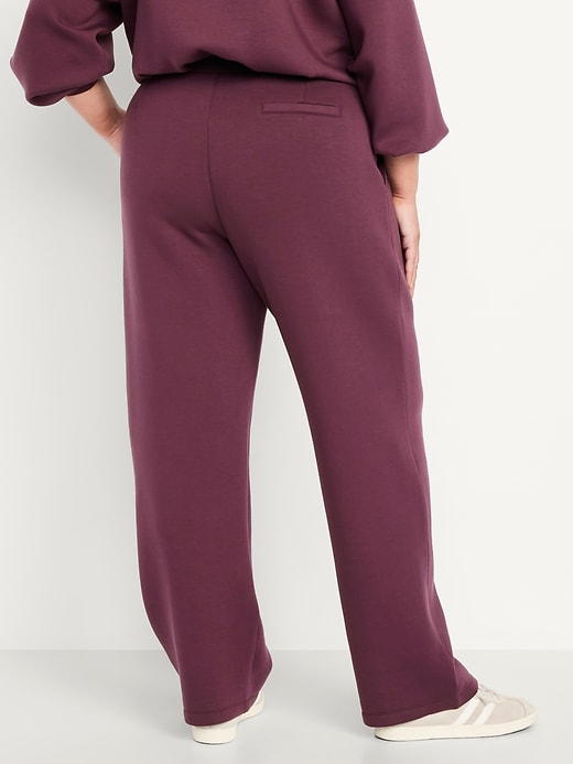 Image number 8 showing, High-Waisted Bounce Fleece Trouser Sweatpants