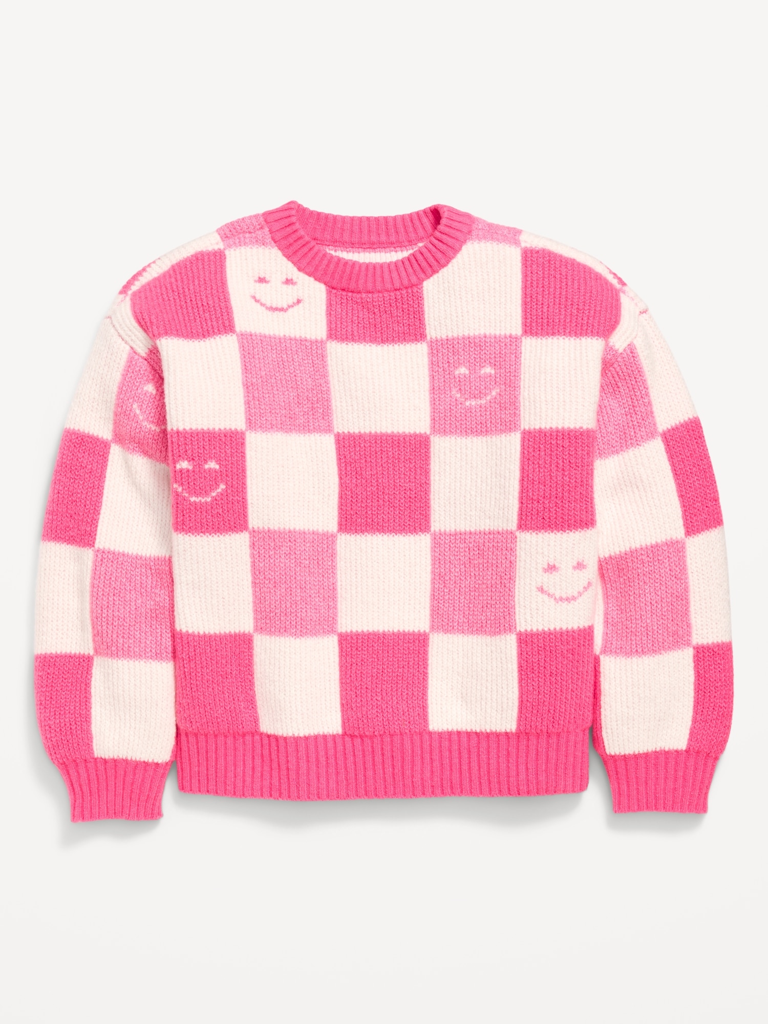Oversized Crew-Neck Sweater for Girls