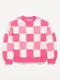 Image number 2 showing, Oversized Crew-Neck Sweater for Girls