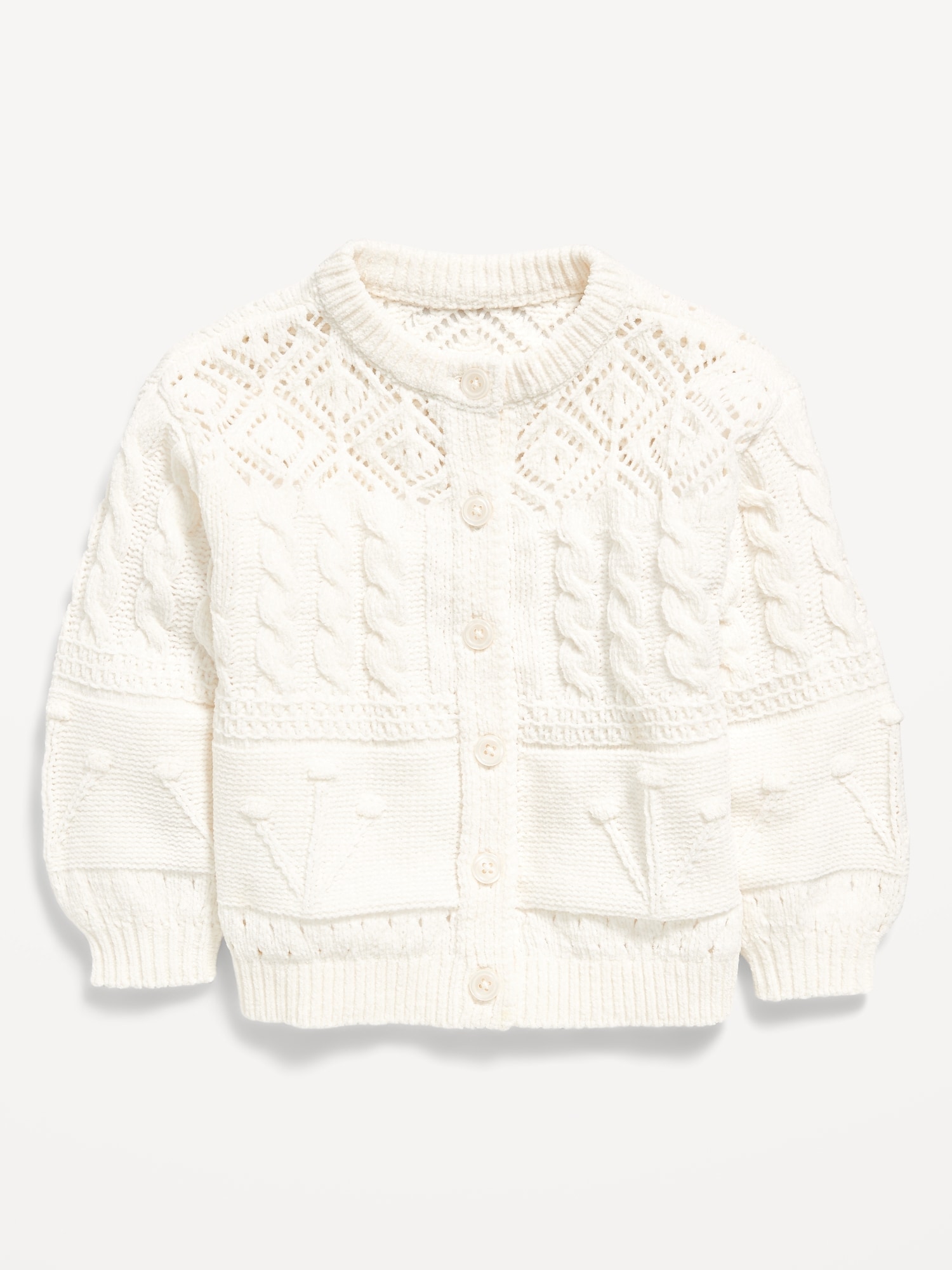 Chenille Cardigan Sweater for Toddler Girls