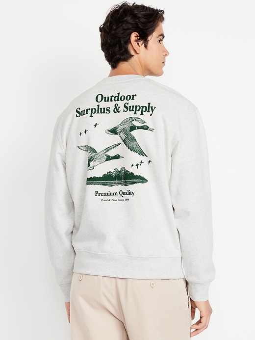 Image number 2 showing, Loose Graphic Rotation Crew-Neck Sweatshirt