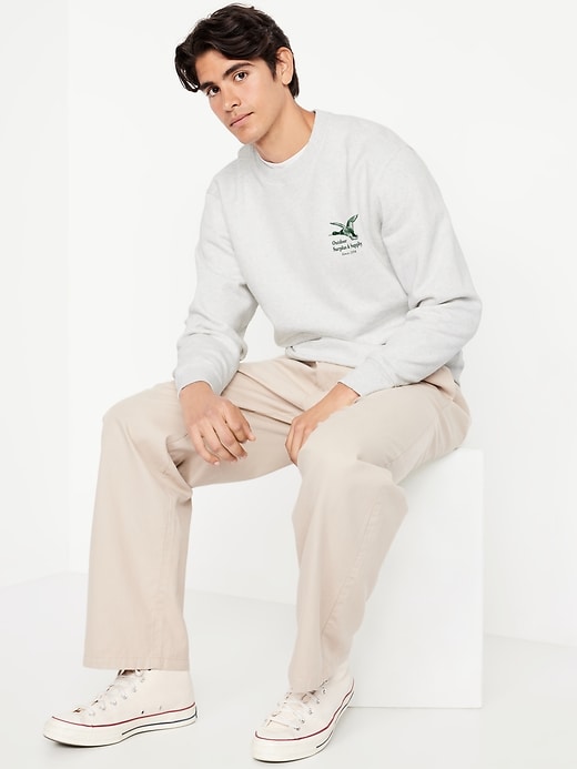 Image number 3 showing, Loose Graphic Rotation Crew-Neck Sweatshirt