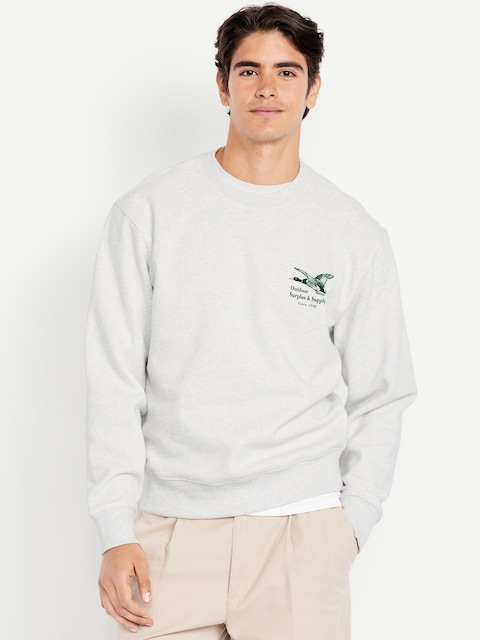 Loose Graphic Rotation Crew-Neck Sweatshirt - Outdoor Surplus & Supply
