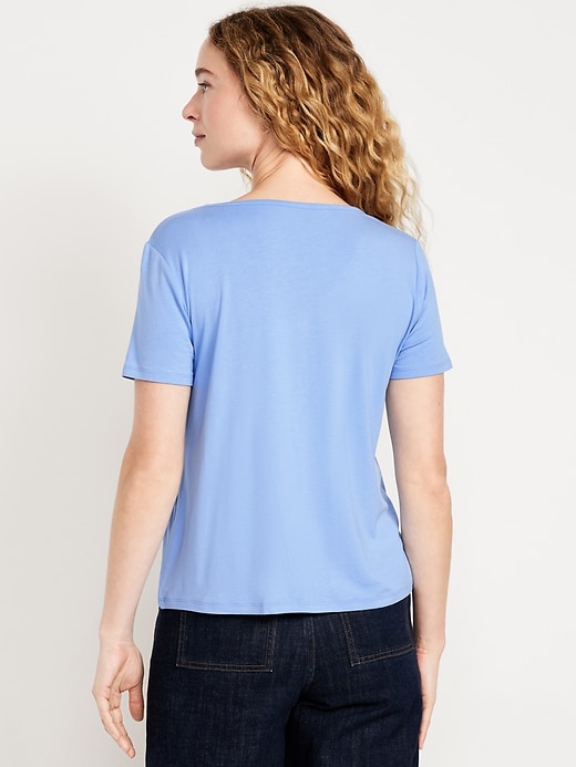 Image number 2 showing, Luxe V-Neck T-Shirt