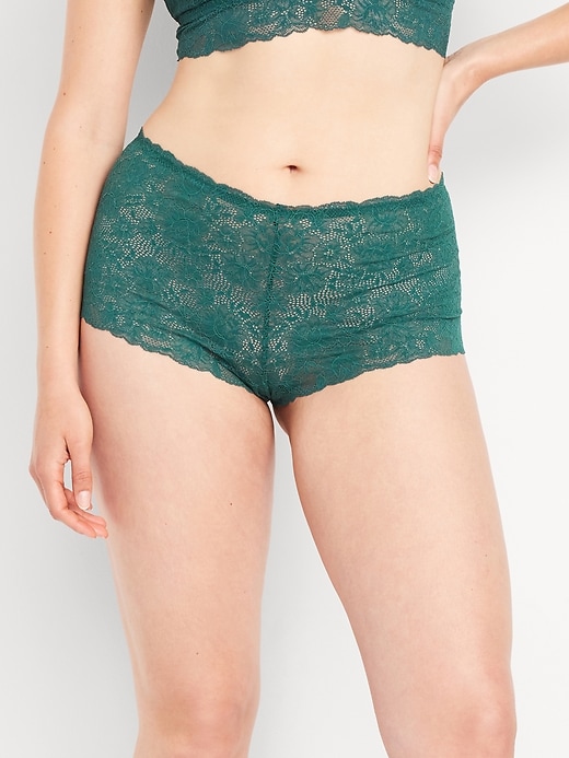 Image number 5 showing, Lace Boyshort Underwear