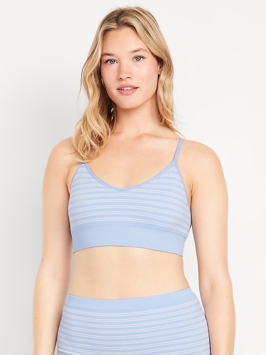 Image number 4 showing, Seamless Ribbed Longline Bralette
