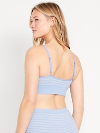 Image number 5 showing, Seamless Ribbed Longline Bralette