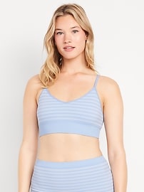 Image number 4 showing, Seamless Ribbed Longline Bralette