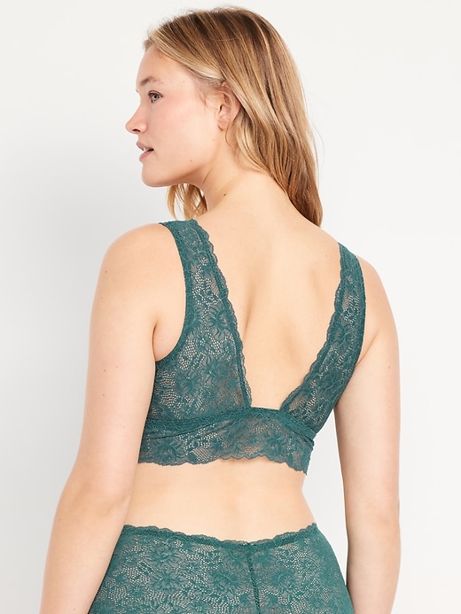 Image number 6 showing, V-Neck Lace Bralette