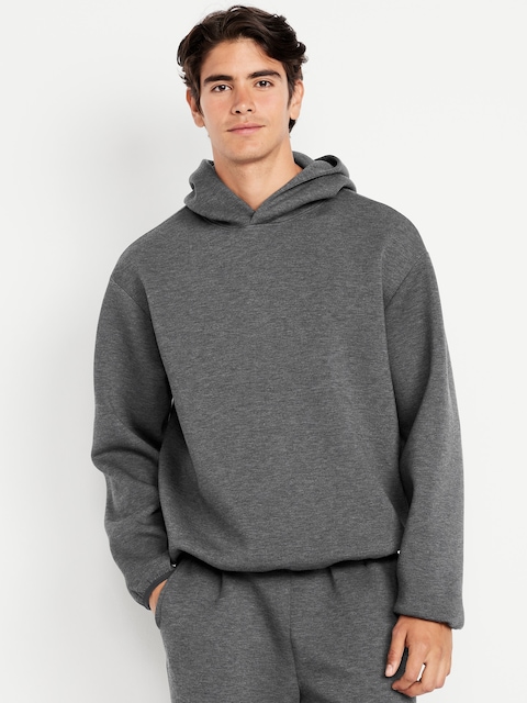 Bounce Fleece Oversized Pullover Hoodie - Charcoal Heather