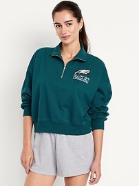 Image number 1 showing, NFL™ Philadelphia Eagles Half-Zip Sweatshirt