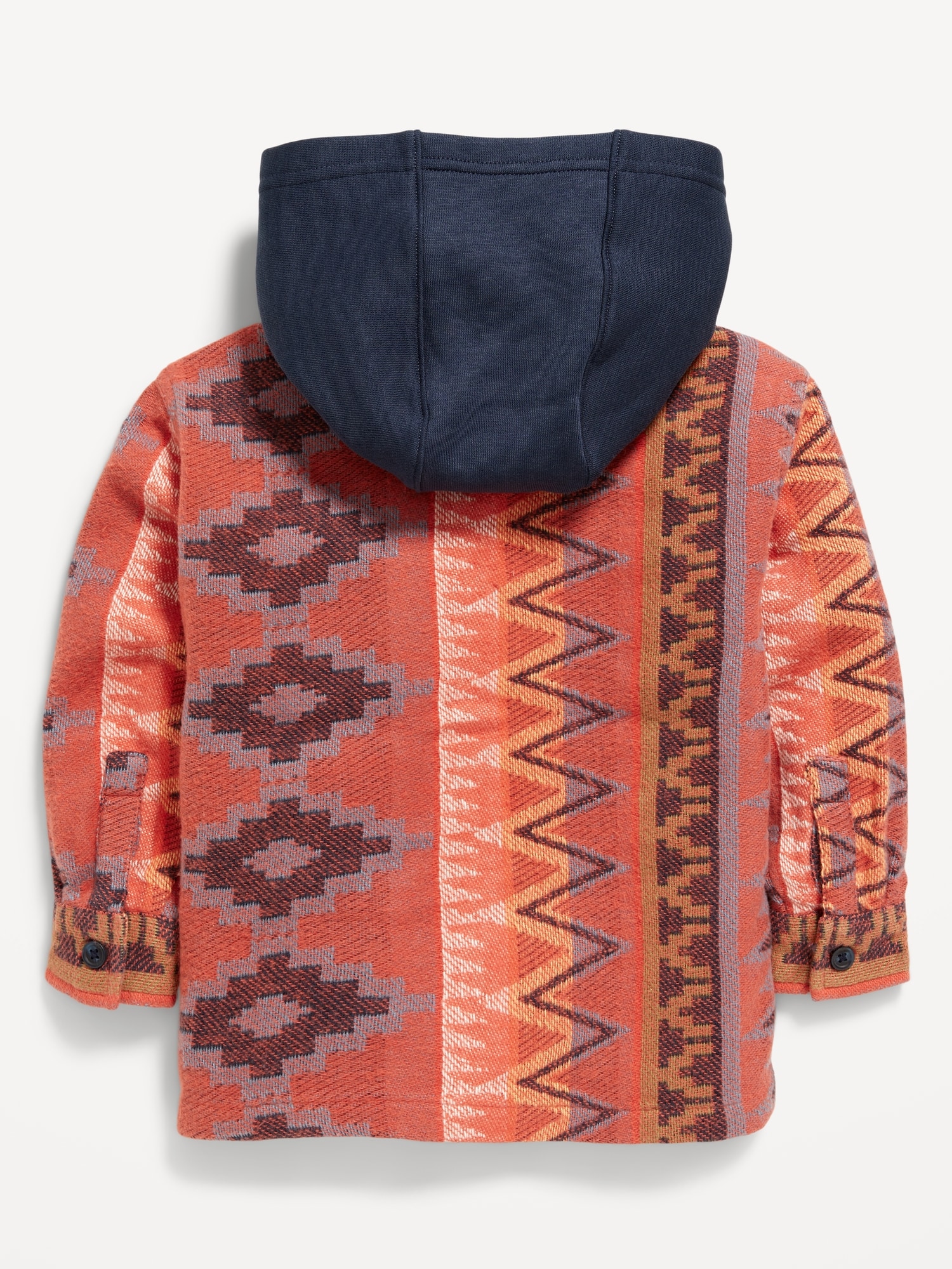 Button-Front Hooded Shirt for Toddler Boys