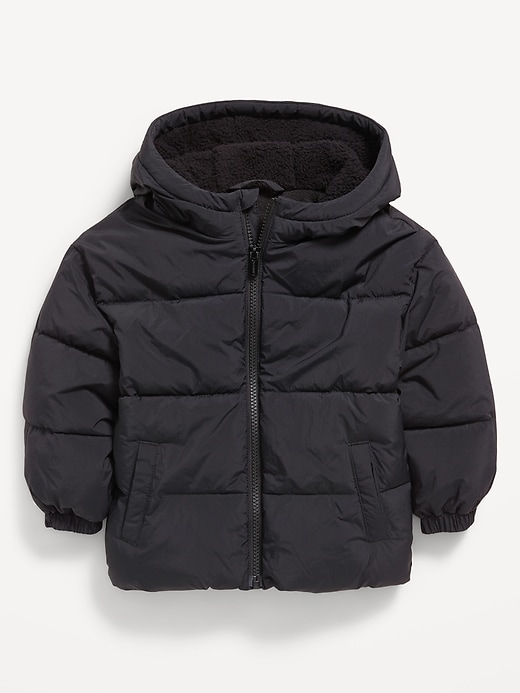 Image number 1 showing, Water-Resistant Puffer Jacket for Toddler Boys