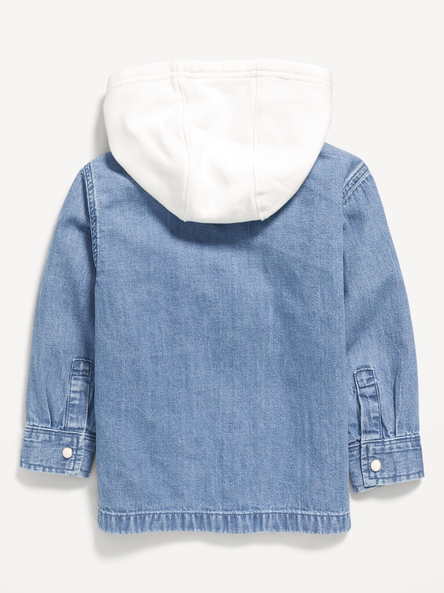 Button-Front Hooded Shirt for Toddler Boys