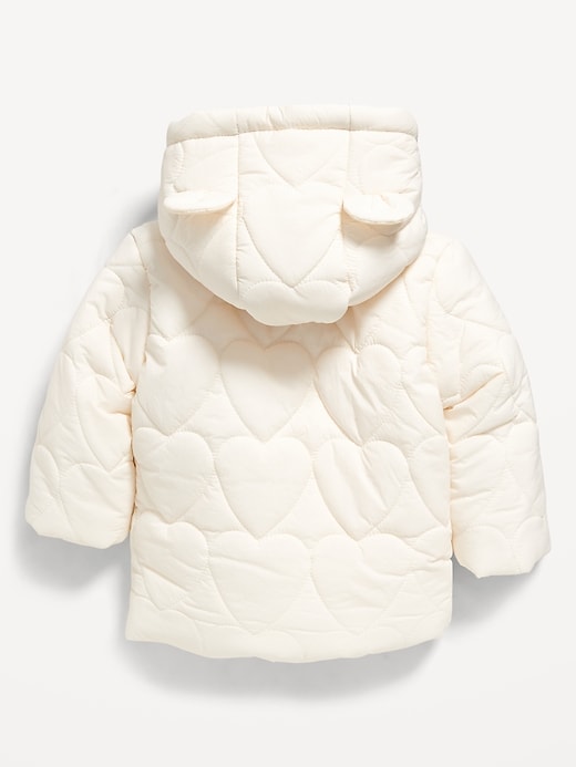 Image number 2 showing, Water-Resistant Hooded Critter Puffer Jacket for Baby