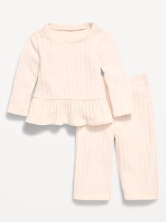 Cozy Long-Sleeve Sweater and Pants Set for Baby