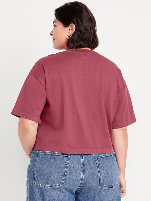 Image number 7 showing, Vintage Crew-Neck Cropped T-Shirt