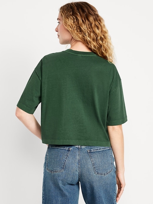 Image number 2 showing, Vintage Crew-Neck Cropped T-Shirt